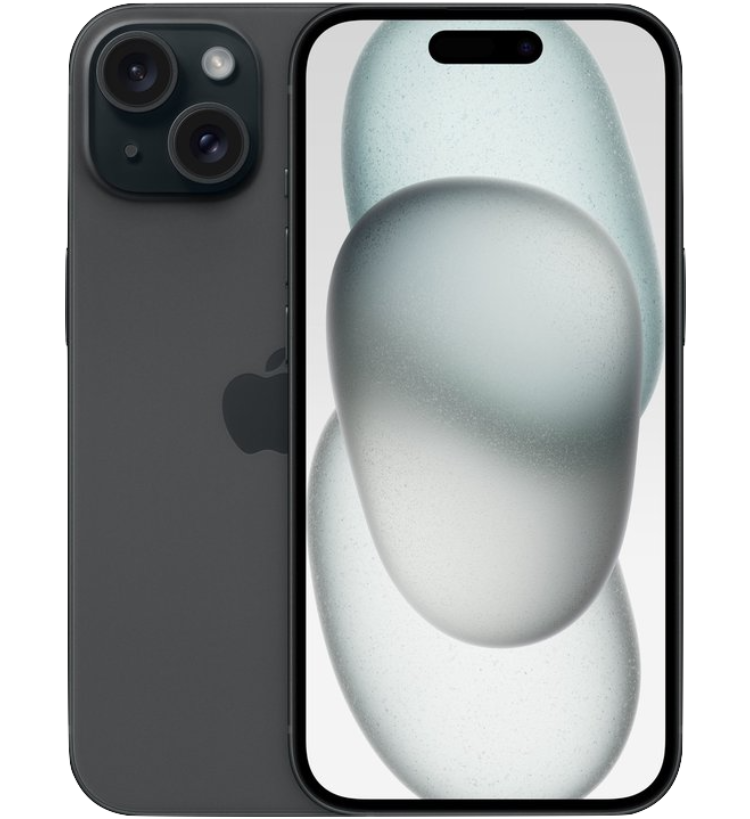 Apple iPhone 15 - 256GB - Zwart - Als nieuw - (Refurbished)