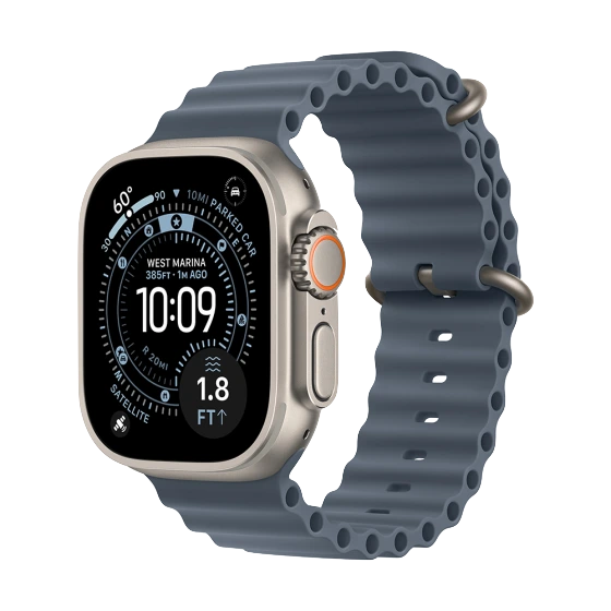 Apple Watch Ultra 3 Cellular 49mm - Natural - Ocean Band - Zeer Goed (MARGE)