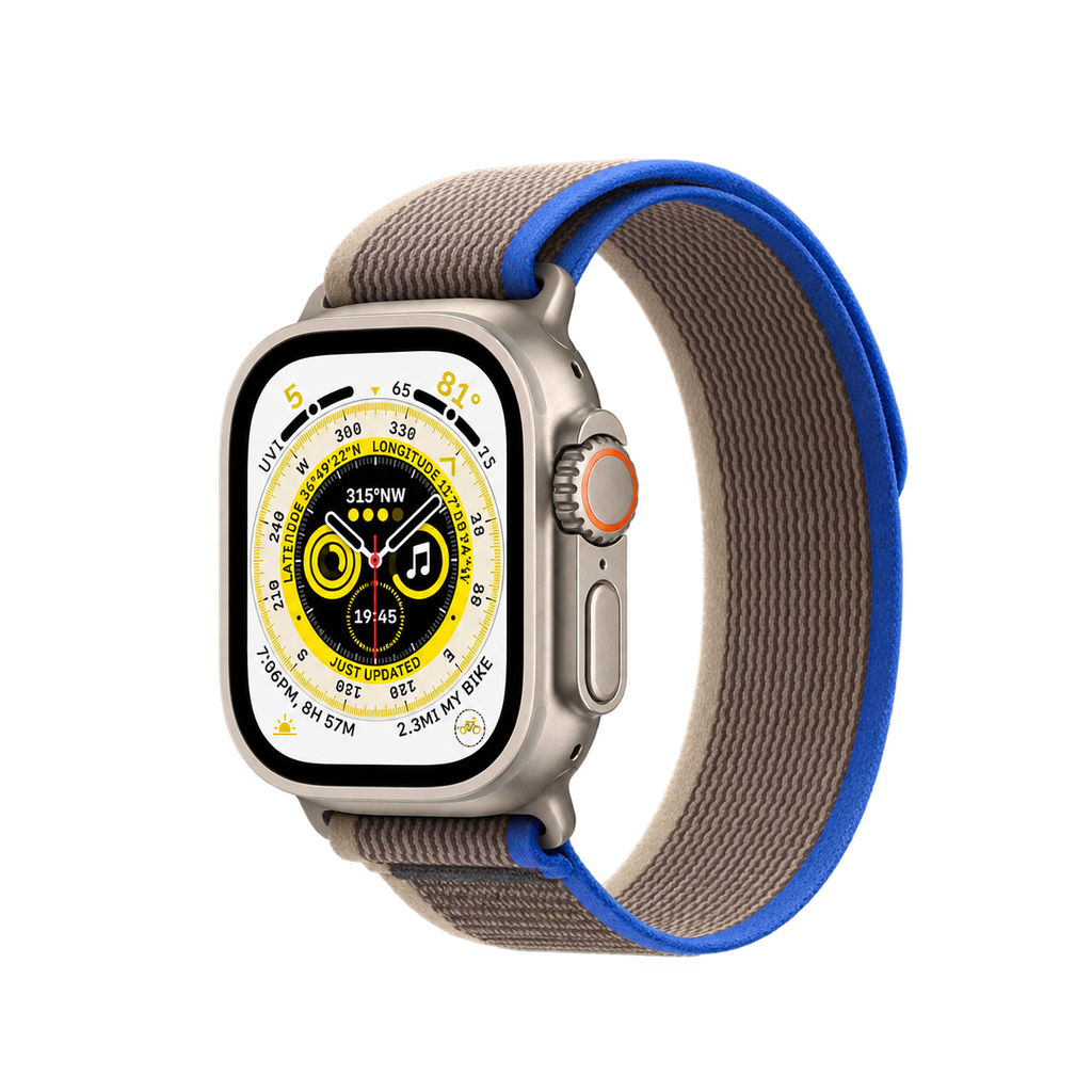 Apple Watch Ultra 49mm - Titanium - Blue/gray- Als Nieuw (MARGE)